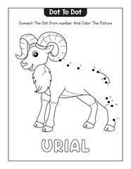 Animals Dot To tot Page