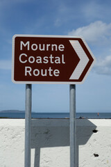 Mourne Coastal Route sign