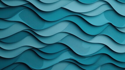 Obraz premium Gradient color pattern background concept. Flowing Gradient Waves in Tranquil Shades of Blue and Teal