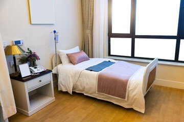 A bedroom of nursing home