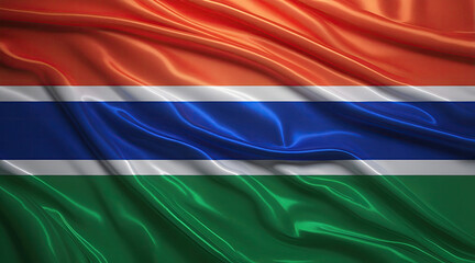 gambian flag for national Day or Independence Day of gambia