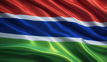 Naklejka premium gambian flag for national Day or Independence Day of gambia