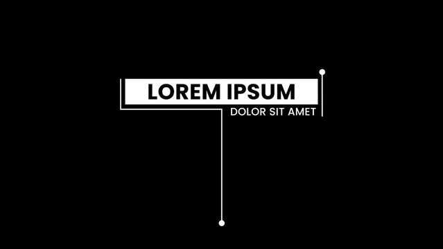 Black & White Pop Up Title