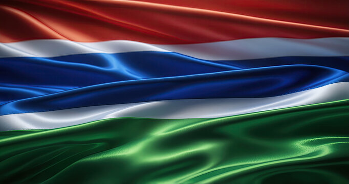 gambian flag for national Day or Independence Day of gambia