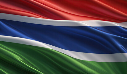gambian flag for national Day or Independence Day of gambia