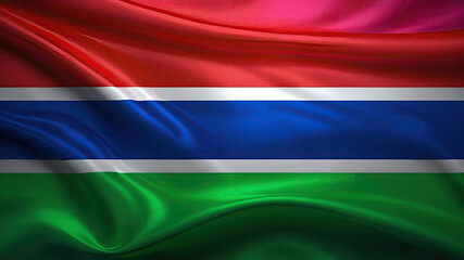 gambian flag for national Day or Independence Day of gambia