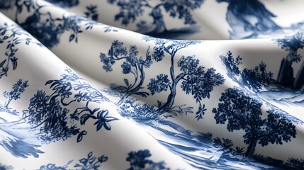 Elegant Toile Wallpaper Design