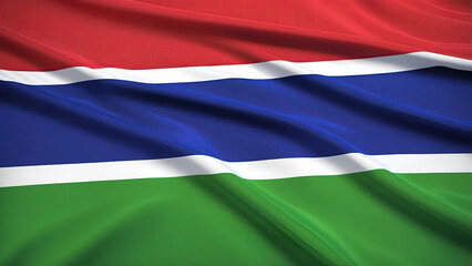 gambian flag for national Day or Independence Day of gambia