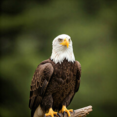 Obraz premium pelican in flight eagle with blue heron and kingfisher peacock