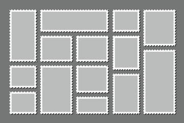 Postcard stamp frames