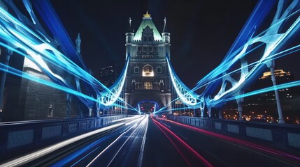 Obraz premium Tower Bridge Night Lights