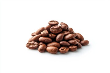 Naklejka premium coffee beans isolated on white