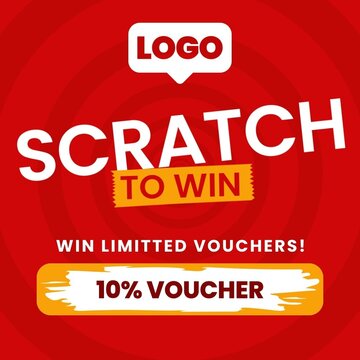Scratch to win Gambling Promo Template