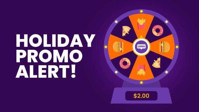 Spinning Roulette Casino Promo Template