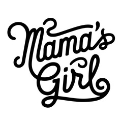 Mama's girl vector