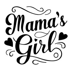 Mama's girl vector