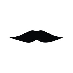 Mustache Icon. Male Symbol. Face Decorations For Parties. Vector illustration.