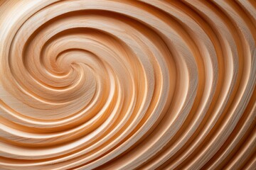 A hyper-realistic close-up of freshly cut wood, showing the intricate natural rings and detailed textures of the grain