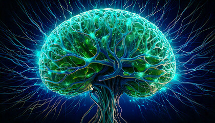 abstract human brain