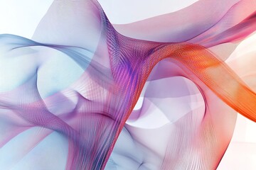Abstract colorful flowing lines and waves