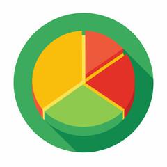Obraz premium 3d pie chart vector