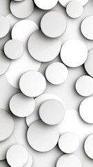 Interplay of monochrome circles creates a captivating abstract texture in a modern artistic composition