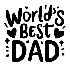 World's best dad vector
