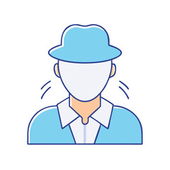 anonymous icon, anonymous vector illustration-simple illustration of anonymous, perfect for anonymous logos and themed design 