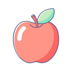 apple icon, apple vector illustration-simple illustration of apple, perfect for apple logos and themed design 