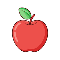 apple icon, apple vector illustration-simple illustration of apple, perfect for apple logos and themed design 