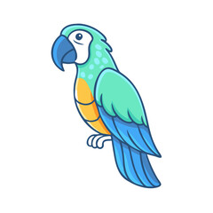 ara parrot icon, ara parrot vector illustration-simple illustration of ara parrot, perfect for ara parrot logos and themed design 