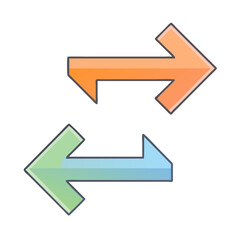 arrows icon, arrows vector illustration-simple illustration of arrows, perfect for arrows logos and themed design 