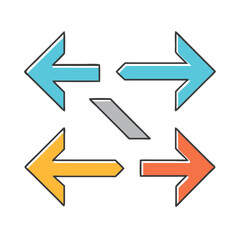 arrows icon, arrows vector illustration-simple illustration of arrows, perfect for arrows logos and themed design 