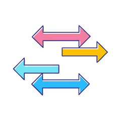 arrows icon, arrows vector illustration-simple illustration of arrows, perfect for arrows logos and themed design 