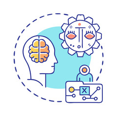artificial intelligence icon, artificial intelligence vector illustration-simple illustration of artificial intelligence, perfect for artificial intelligence logos and themed design 