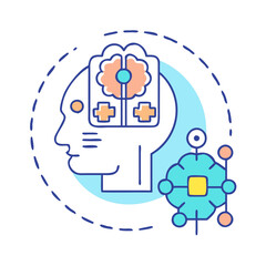 artificial intelligence icon, artificial intelligence vector illustration-simple illustration of artificial intelligence, perfect for artificial intelligence logos and themed design 