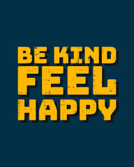 Typography flat design quote good with grunge effect in dark blue and yellow color. Lettering vector illustration. Suitable for wall art decoration.