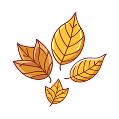 Obraz premium autumn leaves icon, autumn leaves vector illustration-simple illustration of autumn leaves, perfect for autumn leaves logos and themed design 