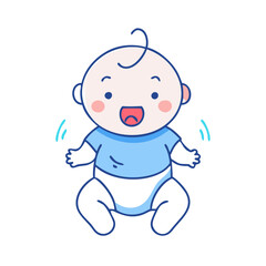 baby icon, baby vector illustration-simple illustration of baby, perfect for baby logos and themed design 