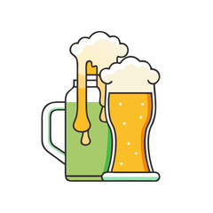 beer icon, beer vector illustration-simple illustration of beer, perfect for beer logos and themed design 