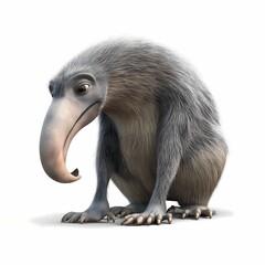 Giant Anteater, a 3D cartoon illustration on a clean white background.  