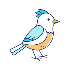 Obraz premium bird icon, bird vector illustration-simple illustration of bird, perfect for bird logos and themed design 