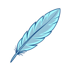 Fototapeta premium birds feather icon, birds feather vector illustration-simple illustration of birds feather, perfect for birds feather logos and themed design 