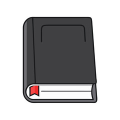 black book simple icon, black book simple vector illustration-simple illustration of black book simple, perfect for black book simple logos and themed design 
