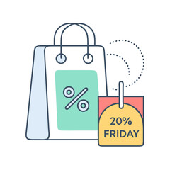 black friday icon, black friday vector illustration-simple illustration of black friday, perfect for black friday logos and themed design 