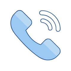 call icon, call vector illustration-simple illustration of call, perfect for call logos and themed design 