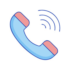 call icon, call vector illustration-simple illustration of call, perfect for call logos and themed design 