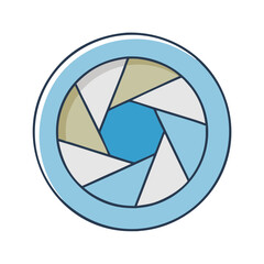 camera shutter icon, camera shutter vector illustration-simple illustration of camera shutter, perfect for camera shutter logos and themed design 
