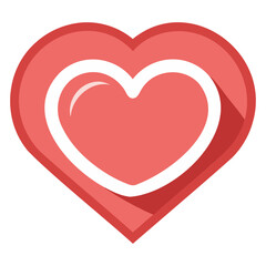 Heart and Love Symbol Icon vector illustration isolated on a transparent background