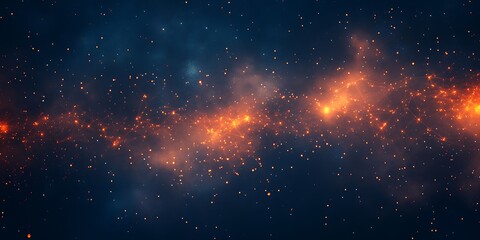 Fototapeta premium explosion of space. Milky Way, stars and nebula. Night starry sky. Galaxy Space background